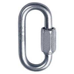 Karabiner s maticom Singing Rock mini ovalni srebrena