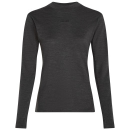Ženska funkcionalna majica Icebreaker Women 200 MerinoFine™ Ace LS Mock Neck tamno siva Jet Hthr-011