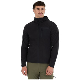 Muške funkcionalne majice dugih rukava Fundango Nagano Full Zip Hoodie crna black