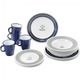 Set posuđa Brunner Dinner Service Nautical bijela