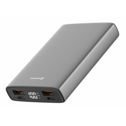 Power bank eksterne baterije Swissten Aluminum 10000 mAh siva