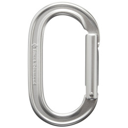 Karabiner Black Diamond Oval Keylock srebrena Polished
