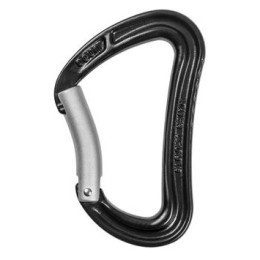 Karabiner Ocún Raven Steel crna Black / Silver