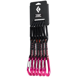 Karabiner za penjanje Black Diamond Hotforge Hybrid Quickpack 12cm crna/ružičasta UltraPink