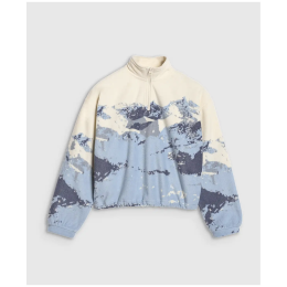 Dječja dukserica 4F Fleece F343 bež/plava MULTICOLOUR ALLOVER