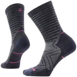 Čarape Smartwool Women's Run Zero Cushion Crew Socks siva