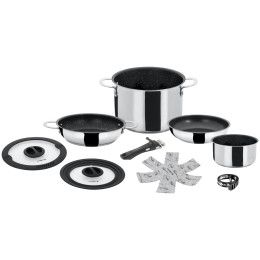 Set posuđa Brunner Academy Vacum High 7+1 srebrena