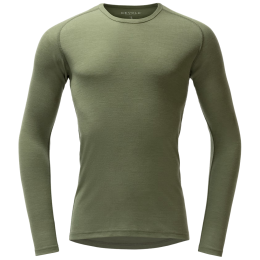 Muške funkcionalne majice Devold Adventure Merino 190 Shirt Man svijetla kaki Lichen