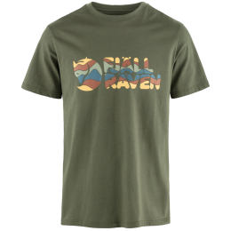 Muška majica Fjällräven Multicolor Logo T-shirt M zelena Laurel Green
