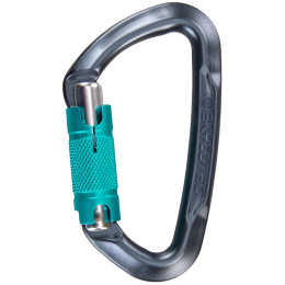 Karabiner Skylotec Lime WG (twistlock) siva/zelena Anthracite/Acquamarine