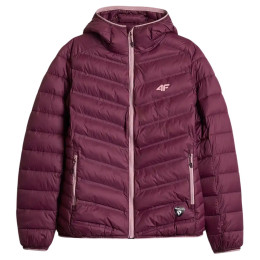 Ženska hibridna jakna 4F Down Jacket F0895 boja vina Dark Pink