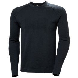 Muške funkcionalne majice Helly Hansen Lifa Merino Knitevo Crew crna 990 Black