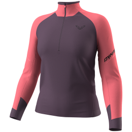 Ženska funkcionalna majica Dynafit Alpine L/S 1/2 Zip Tee W ružičasta 6171 - cabana/6A90
