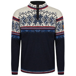 Muški džemper Dale of Norway Vail Masc Sweater tamno plava Midnightnavy Redrose Offwhite