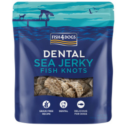 Poslastice za pse Fish4Dogs Dental Sea Jerky Fish Knots 100g