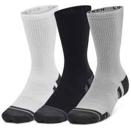 Set čarapa Under Armour Performance Tech 3pk Crew siva Mod Gray / White / Jet Gray