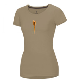 Ženska majica Ocún Classic T Women bež CubismFlowerIrishCream