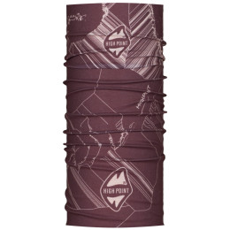 Šal High Point Tau Scarf ružičasta/boja vina Fig