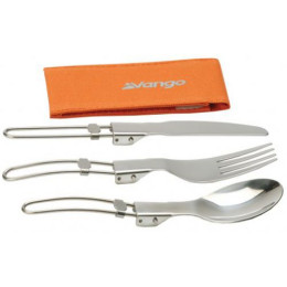 Pribor za jelo Vango Pocket Cutlery Set srebrena