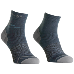 Ženske merino čarape Ortovox Alpine Light Quarter Socks W plava/siva Dark Arctic Grey