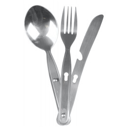 Set pribora za jelo Bo-Camp Cutlery set srebrena