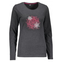 Ženska majica Loap Babla crna TapShoeMelange