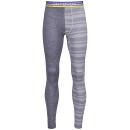 Muške podhlače Ortovox 185 Rock'N'Wool Long Pants M siva Grey Blend