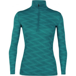 Ženska majica Icebreaker Women`s 200 Oasis Long Sleeve zelena Kingfisher/ArcticTeal