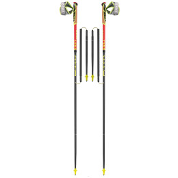 Štapovi za trail trčanje Leki Micro Trail Race crvena FloorescentRedNeonyellowNaturalcarbon