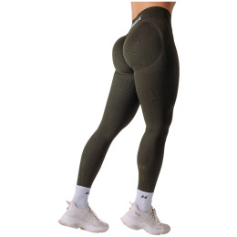 Ženske tajice Nebbia High-waisted push-up leggings Power tamno zelena Dark Green