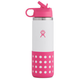 Dječja flašica  Hydro Flask Kids Wide Mouth 20 oz Straw Lid/Boot ružičasta Punch