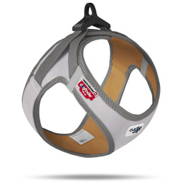 Ogrlica za psa Curli Glow Reflective siva/smeđa Gray