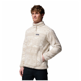 Muški džemper Columbia Rugged Ridge™ High Pile Half Zip bijela Dark Stone Deschutes Days