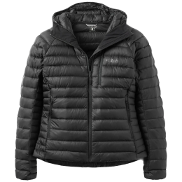 Ženska jakna Rab Microlight Alpine Down Hoody crna