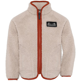 Dječja dukserica Didriksons Gibbs Kids Fullzip 2 Beach Beige/Rust bež Beach Beige/Rust
