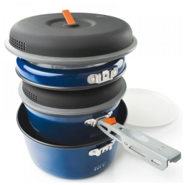 Set posuđa GSI Outdoors Bugaboo Ceramic Base Camper Medium plava blue