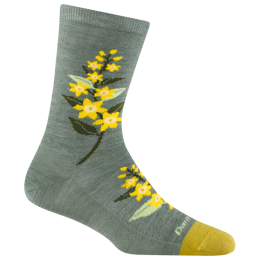 Ženske čarape Darn Tough Blossom Crew Lightweight siva seafoam