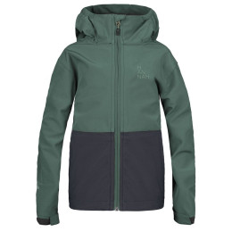 Dječja softshell jakna Hannah Wat Jr crna/zelena dark forest/anthracite