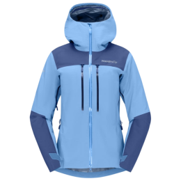 Ženska oudoor jakna Norrona Trollveggen Gore-Tex Pro Light Jacket svijetlo plava Allure/Vintage Indigo
