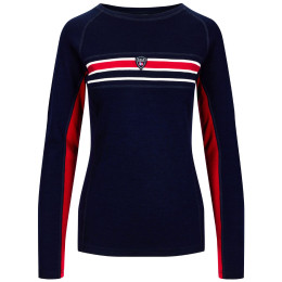 Ženska funkcionalna majica Dale of Norway Aksla Feminine Baselayer Crew neck tamno plava Navy Red OffWhite