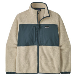 Muška dukserica Patagonia M's Retro Pile Patch Jkt bež/zelena Pelican