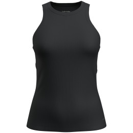 Ženska majica bez rukava Icebreaker W Mer Rib Lotus Tank crna Black