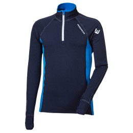 Muške funkcionalne majice dugih rukava Progress TOREZ ZIP tamno plava tm.modrá/modrá