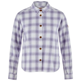 Ženska košulja Fjällräven Övik Boxy Flannel Shirt W bijela/ljubičasta Eggshell-Lavender Mist