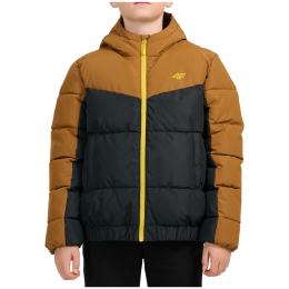 Dječja zimska jakna 4F Down Jacket M0915 Light Brown crna /smeđa Light Brown