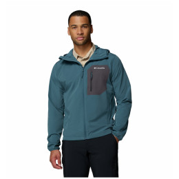 Muška jakna Columbia Tall Heights™ III Hooded Softshell plava Everblue, Shark