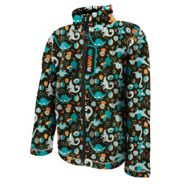 Dječja dukserica WAMU Dinosauři crna /smeđa