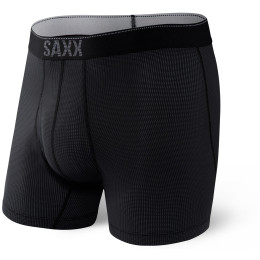 Bokserice Saxx Quest Boxer Brief Fly crna BlackIi