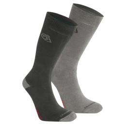 Čarape Craghoppers NosiLife Twin Pck Socks siva BlkPep/MidGy