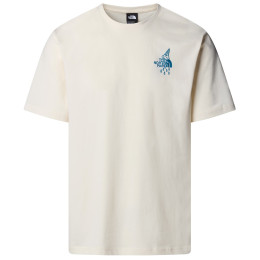Muška majica The North Face U Powder Days Relaxed S/S Tee-Graphic bijela White Dune